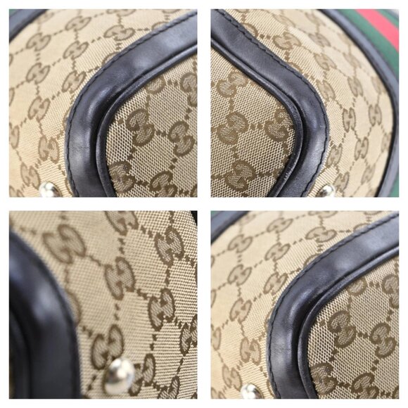 GUCCI Sherry Line Boston Bag GG Canvas Hand Bag bsj630-102325 - Picture 7 of 16